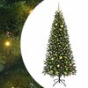 vidaXL Umjetno božićno drvce s stalakom Zelena 210 cm PE i PVC