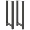 vidaXL Noge za barski stol antracit boje 2 kom 60 x (110-111) cm čelik