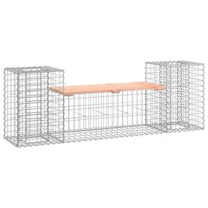 vidaXL Vrtna klupa s gabionskim dizajnom 183x41x60,5 cm drvo duglazije