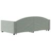 vidaXL Dnevni krevet na razvlačenje svjetlosivi 90 x 200 cm baršunasti