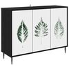 vidaXL Kreveta HANAU Crni hrast 102 x 33 x 76 cm Konstruirano drvo