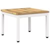 vidaXL Stolić za kavu Bijela 49 x 48,5 x 36 cm Čvrsto drvo akacije
