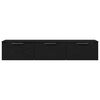 vidaXL Ormar za Zid Crni hrast 102 x 30 x 20 cm Konstruirano drvo