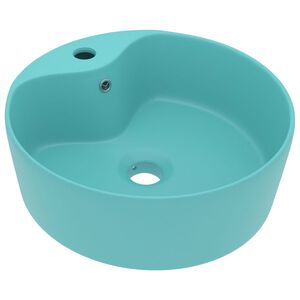 vidaXL Luksuzni umivaonik mat svjetlozeleni 36 x 13 cm keramički