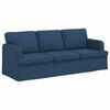 vidaXL Sofa 2 pcs Plava 182 x 80 x 82 cm tkanina