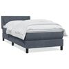 vidaXL Box spring krevet s madracem tamnosivi 90x210 cm bar&scaron;unasti