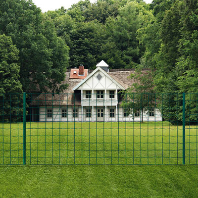 vidaXL Euro ograda 20 x 1,2 m čelična zelena