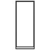 vidaXL Stalak za drva za ogrjev mat crni 80x28x222 cm čelik