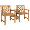 vidaXL Vrtne vanjske stolice 152 x 63 x 89 cm Čvrsto teak drvo