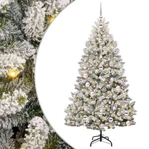 vidaXL Umjetno božićno drvce 180 cm 300 LED lampica Topla bijela