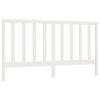 vidaXL Uzglavlje za krevet bijelo 206 x 4 x 100 cm od masivne borovine