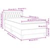 vidaXL Box Spring krevet s madracem crni 80x210 cm samt