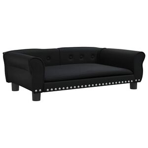 vidaXL Krevet za pse crni 95 x 55 x 30 cm od umjetne kože