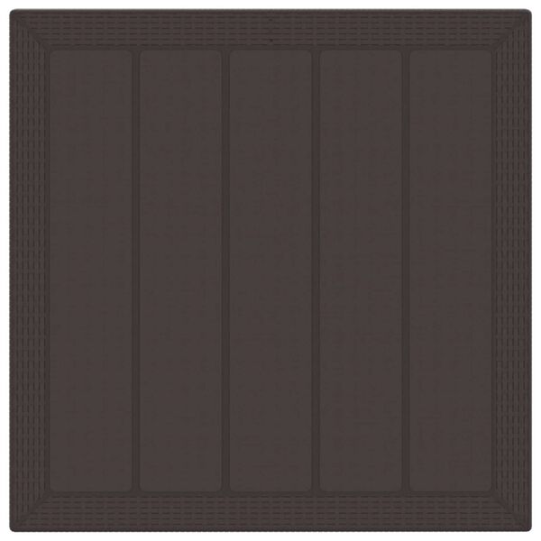 vidaXL Vrtni set za objed 5 pcs Smeđa Polt ratan