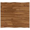 vidaXL St tabletop s živim rubom 90 x 80 x 3,2 cm Pravokutni