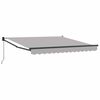 vidaXL Povlačivi tende Svjetlosiva 350 x 250 cm Poliester i aluminij