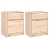 vidaXL Noćni ormarići 2 kom 40 x 31 x 50 cm od masivne borovine