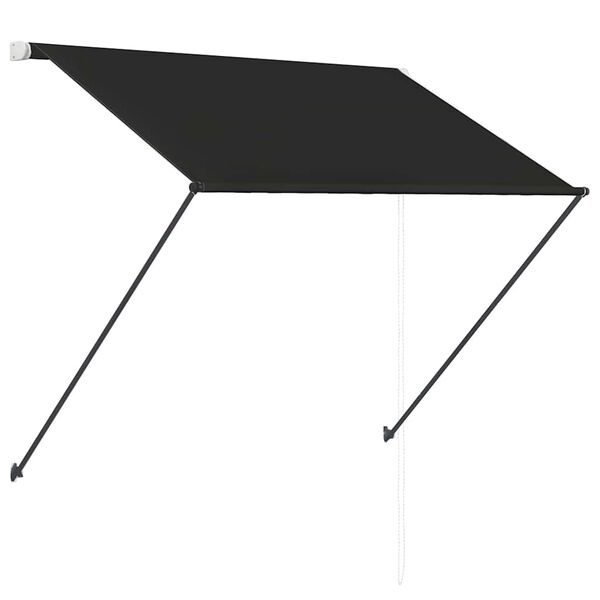 vidaXL Tenda na uvlačenje s LED svjetlima 150 x 150 cm antracit