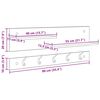 vidaXL Vješalica za kapute na zidu Zidne Sonoma hrast 90 x 15 x 36 cm