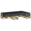 vidaXL 8-dijelni set vrtnih sofa s jastucima od impregnirane borovine
