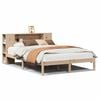 vidaXL Krevet s regalom za knjige bez madraca 135x190 cm od borovine