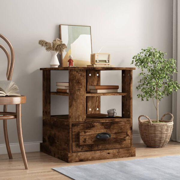 vidaXL Bočni ormarić boja hrasta 50x50x60 cm od konstruiranog drva