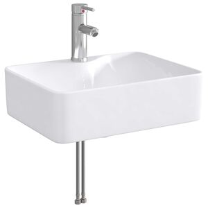 vidaXL Umivaonik s slavinom i odvodom Krom 48,5 x 37,5 x 13 cm