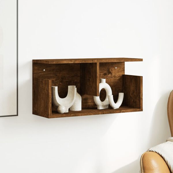 vidaXL Zidni ormarić 60x20x30cm dimljena boja hrasta konstruirano drvo