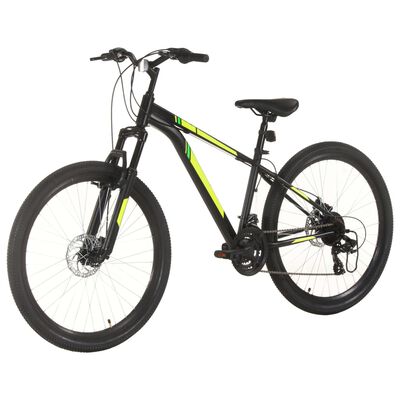 vidaXL Brdski bicikl 21 brzina kotači od 27,5 " okvir od 38 cm crni