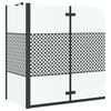 vidaXL Kupka Zatvaranje Geometrijski Crna 120 x 67 x 129 cm