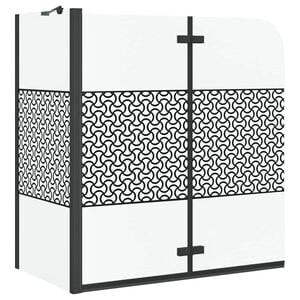 vidaXL Kupka Zatvaranje Geometrijski Crna 120 x 67 x 129 cm