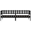 vidaXL Dnevni ležaj crni 80 x 200 cm od masivne borovine