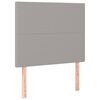 vidaXL Uzglavlje svijetlosivo 80x5x118/128 cm tkanina