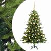 vidaXL Umjetno božićno drvce s kuglicom 150 cm 150 LED lampica