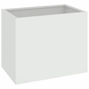 vidaXL Vrtna saksija Bijelo 50 x 32 x 40 cm Čelična vrata