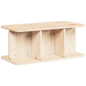 vidaXL Kava Stol Prirodna 80 x 39,5 x 33,5 cm Masivna borovina