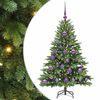 vidaXL Umjetno božićno drvce s stalakom Zelena 120 cm PE i PVC