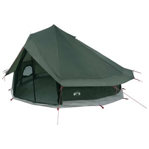 vidaXL Tipi &scaron;ator 18-osobni Maslinasto zelena Poliester i čelik