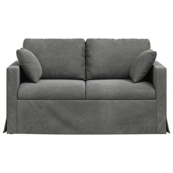 vidaXL Sofa Tamno siva 138 x 78 x 80 cm Bar&scaron;un