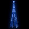 vidaXL Stožasto božićno drvce plavo 136 LED žarulja 70 x 240 cm