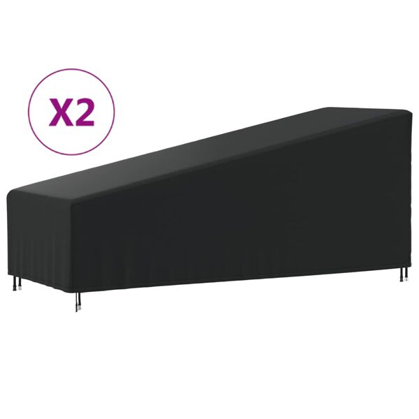 vidaXL Navlake za ležaljke 2 kom 195x76x40/80 cm tkanina Oxford 420D