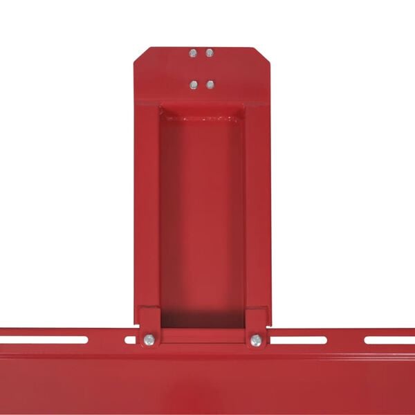 Teretna kolica za motocikl, crvena