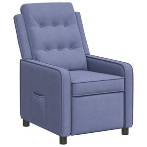 vidaXL Naslonjač Traper plava 65 x 93 x 102 cm Tkanina