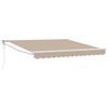vidaXL Povlačivi tende Bež 350 x 250 cm Poliester i metal