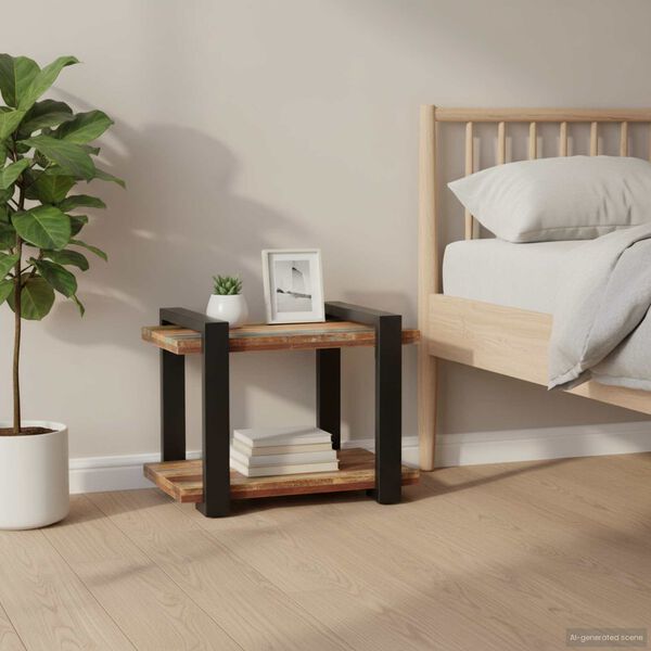 vidaXL Noćni ormarić 50 x 40 x 40 cm od masivnog obnovljenog drva