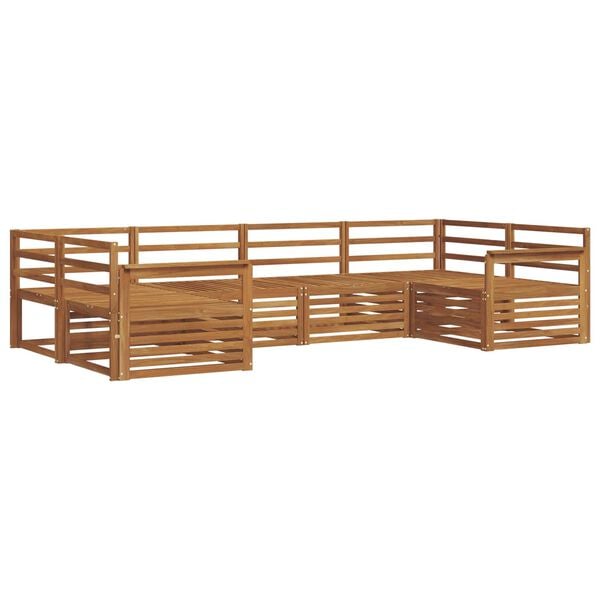 vidaXL Setovi sofa 6 pcs Prirodna Čvrsto drvo akacije