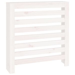vidaXL Pokrov za radijator bijeli 79,5 x 19 x 84 cm masivna borovina