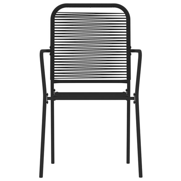 vidaXL 5-dijelni vrtni blagovaonski set crni