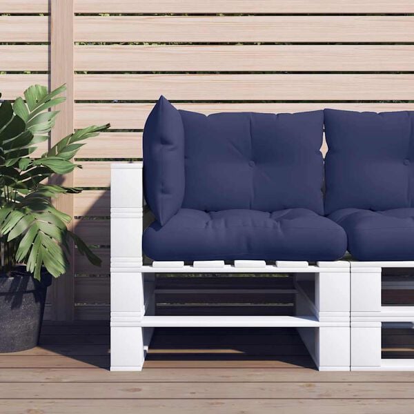 vidaXL Jastuci za palete 3 kom modri od tkanine Oxford