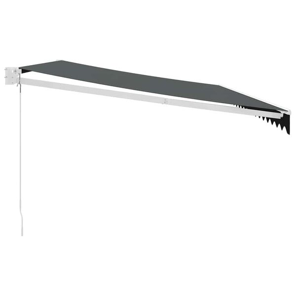 vidaXL Tenda na uvlačenje antracit 5 x 3 m od tkanine i aluminija